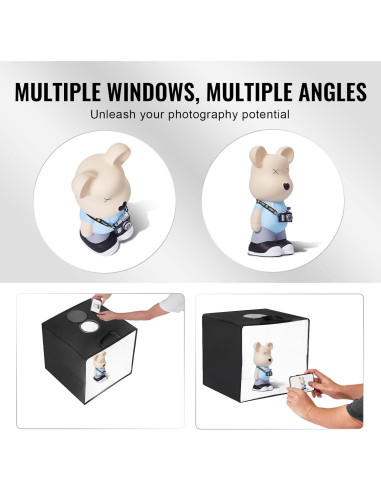 Caja de Luz Fotográfica Happybuy 30.5x30.5cm 120 LED 3000-5600K