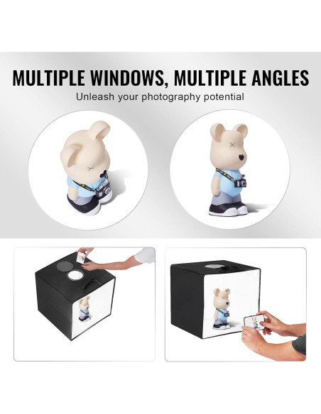 Caja de Luz Fotográfica Happybuy 30.5x30.5cm 120 LED 3000-5600K