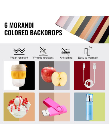 Caja de Luz Fotográfica Happybuy 30.5x30.5cm 120 LED 3000-5600K