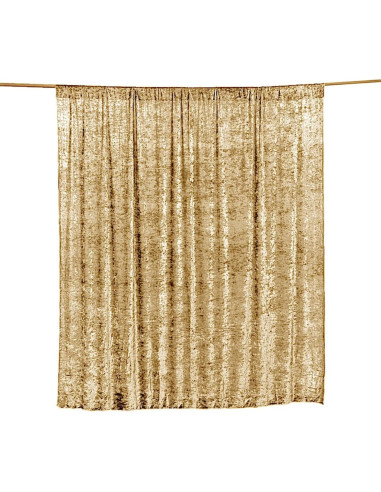 Cortina de Fondo de Terciopelo Champagne BalsaCircle 2.44x2.44m