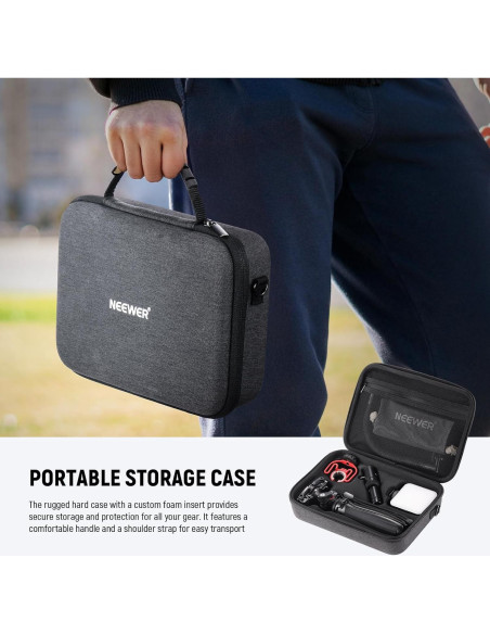 Kit de Vlogging Neewer para Teléfonos con Luz LED y Micrófono Kit de Vlogging Neewer para Teléfonos con Luz LED y Micrófono