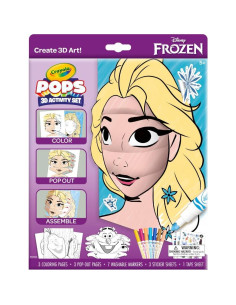 Conjunto de Actividades 3D Frozen Crayola POPS con Stickers y Marcadores 2