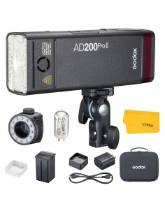 Flash Estroboscópico Godox AD200 Pro II 200W TTL Portátil
