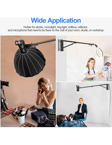 Brazo de Soporte Triangular Wellmaking 135cm Ajustable 180