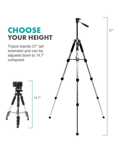 Kit de Vlogging Movo iVlogger para Smartphone con Trípode y Luz LED