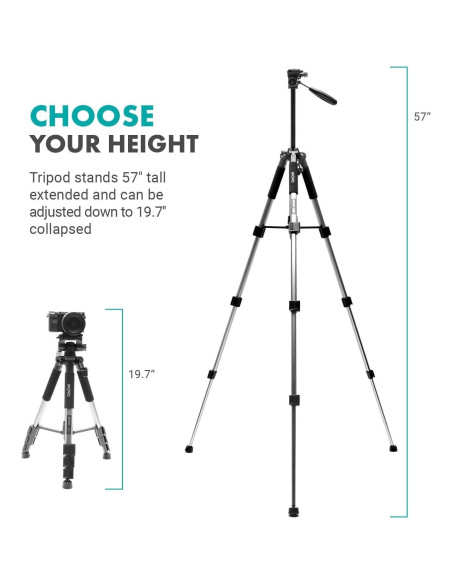 Kit de Vlogging Movo iVlogger para Smartphone con Trípode y Luz LED