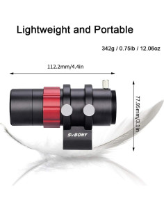 Guía Alcance SVBONY SV165 30mm F4 para Astrofotografía 2
