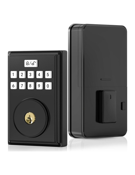 Cerradura Inteligente OOCC G30 con Teclado y 2 Llaves - Negro Mate Cerradura Inteligente OOCC G30 con Teclado y 2 Llaves - Negro Mate