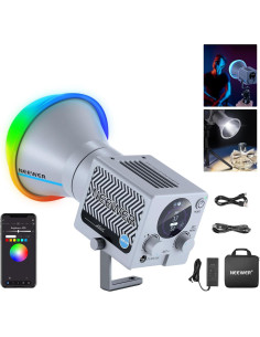 Luz LED RGB Portátil NEEWER HS60C 60W 2700-6500K con Control APP 2