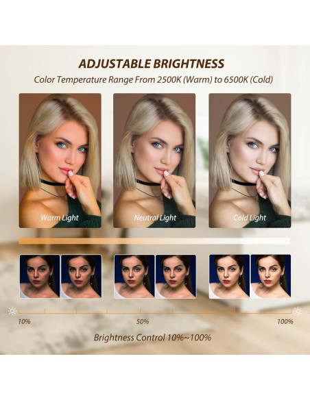 Estabilizador de Video para Smartphone WBLOOMSI con Luz LED 8000mAh