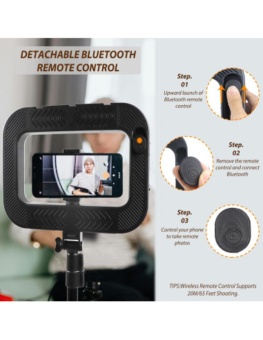 Estabilizador de Video para Smartphone WBLOOMSI con Luz LED 8000mAh