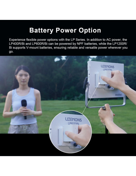 Godox LP400BI Luz LED Bi-Color 36W Regulable 2800K-6500K Godox LP400BI Luz LED Bi-Color 36W Regulable 2800K-6500K