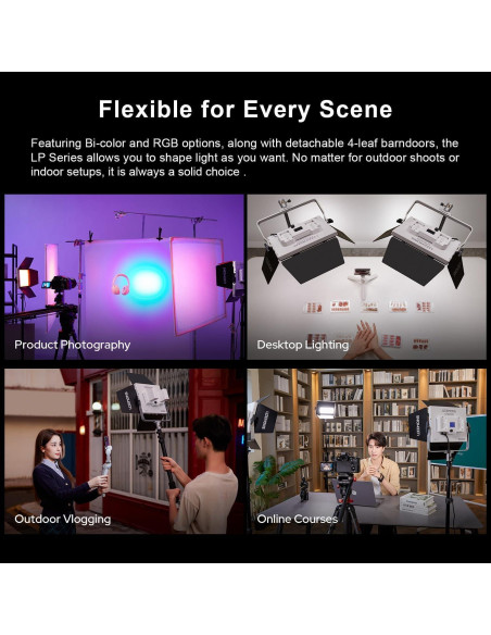Godox LP400BI Luz LED Bi-Color 36W Regulable 2800K-6500K Godox LP400BI Luz LED Bi-Color 36W Regulable 2800K-6500K