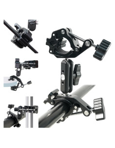 Soporte de cámara FIFIELD con doble abrazadera y brazo mágico