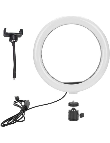 Cabezal de Anillo de Luz LED ZJchao 18W 26cm Ajustable