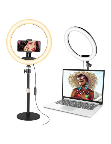 Luz de Anillo LED Sensyne 30.5 cm con Soporte y Control Remoto