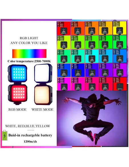 Kit de Vlogging Peanutech con Luz RGB, Trípode y Micrófono