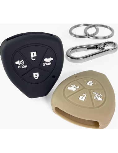 Cubiertas de llavero de silicona Click&Fit para Toyota 2008-2013