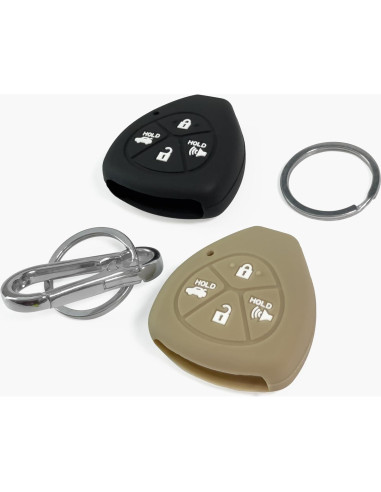 Cubiertas de llavero de silicona Click&Fit para Toyota 2008-2013