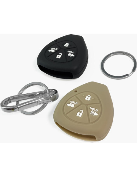 Cubiertas de llavero de silicona Click&Fit para Toyota 2008-2013