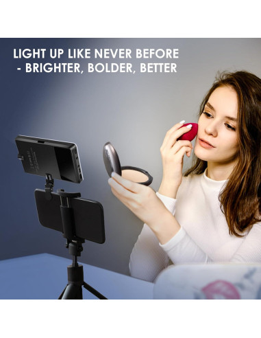 Luz de Selfie Eagerey VC01 60 LED Recargable Clip Negro