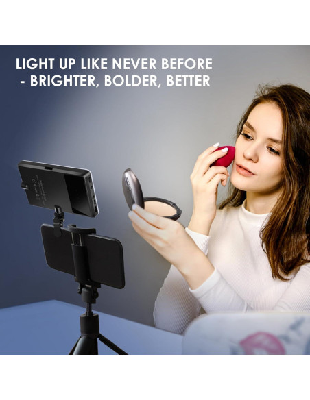 Luz de Selfie Eagerey VC01 60 LED Recargable Clip Negro