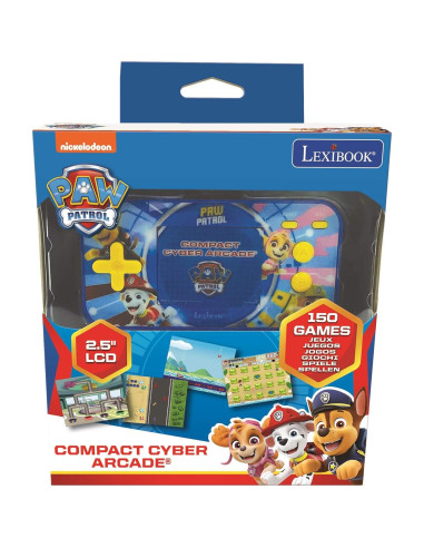 Consola de Arcade LEXiBOOK Patrulla Canina 150 Juegos LCD