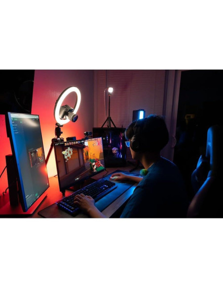 JOBY Beamo Ring Light 30.6 cm - Luz LED con 3 Modos y 10 Brillos