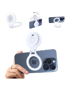 Anillo de Luz LED Selfie EJU - Iluminación Ajustable para Teléfono