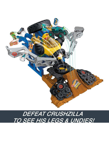 Camiones Monstruo Hot Wheels 1:64 + Mega-Wrex vs. Crushzilla