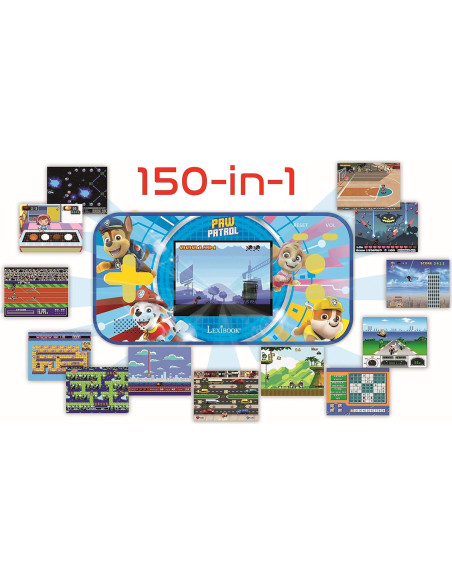 Consola de Arcade LEXiBOOK Patrulla Canina 150 Juegos LCD