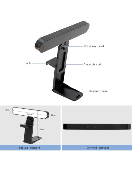 Iluminación LED para Videoconferencias MYSWEETY con Control Remoto