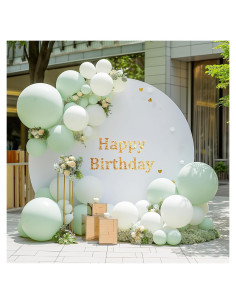 Cubierta de Fondo Redonda Blanca 2.18m GEWONELIFE Plegable