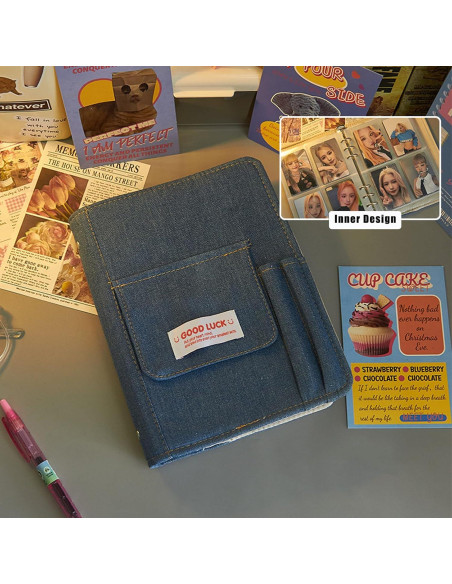 Carpeta de Photocard Kpop Neffliwe Denim A5 40 Páginas