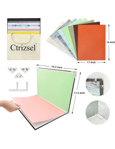 Kit de Fondo para Fotografía Ctrizsel 16PCS Portátil 41.9x29.2cm 2