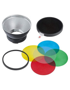 Difusor Reflector Godox AD-R14 con Panal y 5 Filtros de Color