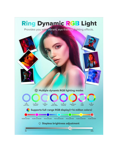 Cabina de Fotos Portátil Cyra con Luz RGB 22" para iPad