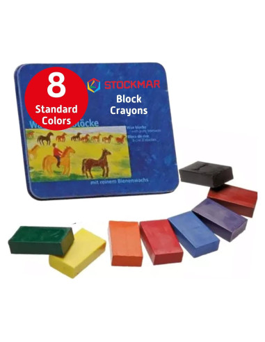 Bloques de Cera Stockmar 8 Piezas Impermeables en Lata