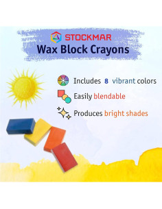 Bloques de Cera Stockmar 8 Piezas Impermeables en Lata 2