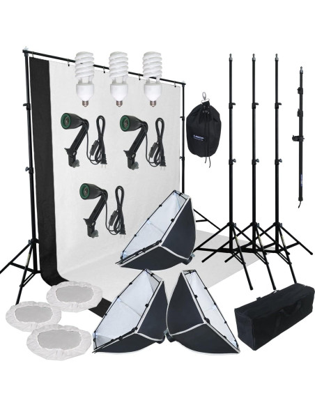 Kit de Iluminación de Estudio LINCO AM149 con Softbox