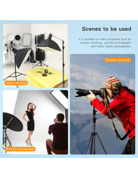 Soporte de trípode Godox 240 cm para iluminación fotográfica