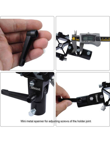 Soporte de Flash Universal iShoot IS-ST-DZ con Montura Tri-hot Shoe