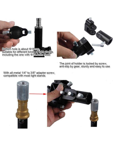 Soporte de Flash Universal iShoot IS-ST-DZ con Montura Tri-hot Shoe