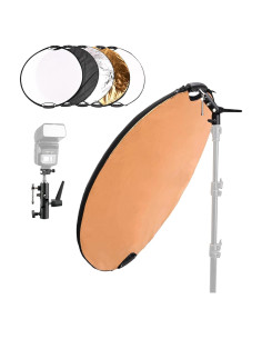 Kit de Reflector de Luz 5-en-1 TENBEST 80cm con Soporte Universal