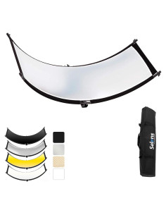 Reflector Curvado Selens 180x60 cm Luz Difusor 4 Colores