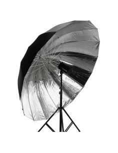 Paraguas Reflectante Parabólico Fotodiox 165cm Negro/Plata