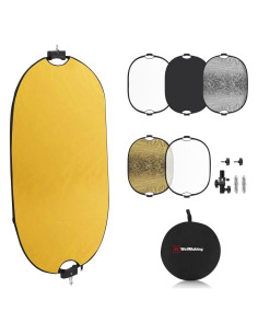 Reflector de Fotografía 90x120cm WELLMAKING 5 en 1 Plegable