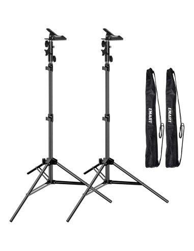 Soporte de Luz EMART 2.13 m Trípode Fotografía x2 + Reflector x2