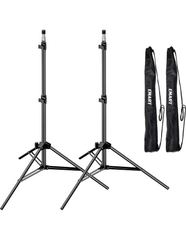 Soporte de Luz EMART 2.13 m Trípode Fotografía x2 + Reflector x2
