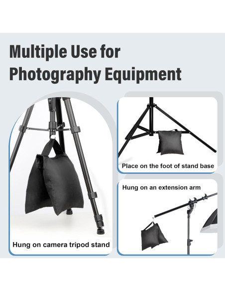8 Bolsas de Arena para Estudio Fotográfico Evekea 11.34 kg